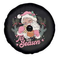 Retro Pink Santa Spare Tire Cover Tis The Season Feliz Navidad Latin America Mexican Christmas