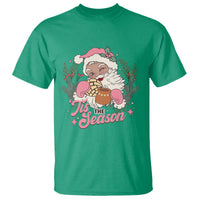 Retro Pink Santa T Shirt Tis The Season Feliz Navidad Latin America Mexican Christmas - Wonder Print Shop