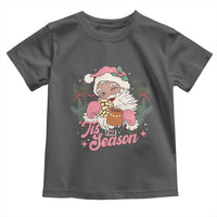 Retro Pink Santa Toddler T Shirt Tis The Season Feliz Navidad Latin America Mexican Christmas