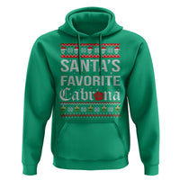 Funny Mexican Ugly Christmas Hoodie Santa's Favorite Cabrona Xmas Party Gift