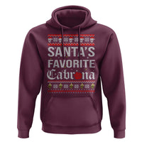 Funny Mexican Ugly Christmas Hoodie Santa's Favorite Cabrona Xmas Party Gift