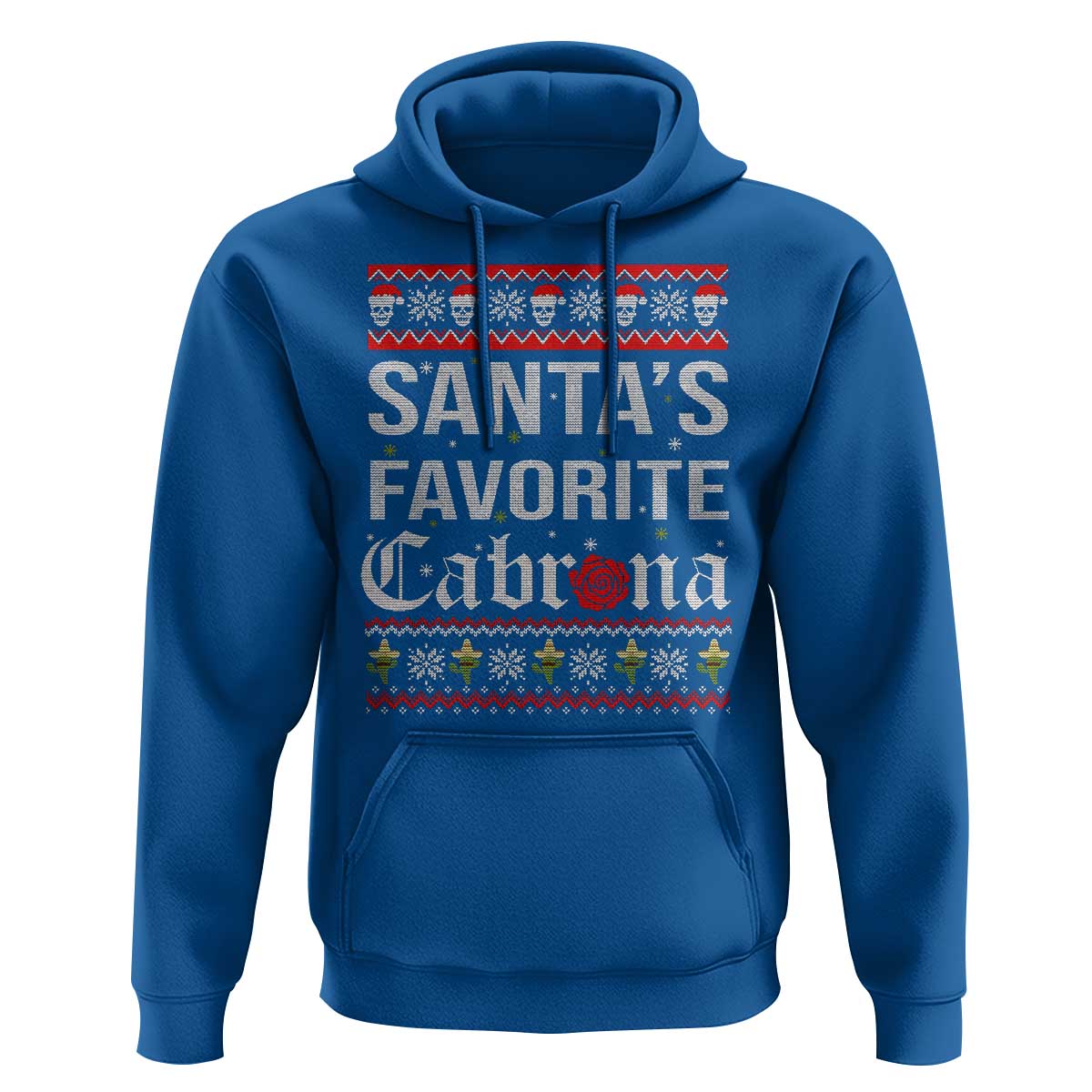 Funny Mexican Ugly Christmas Hoodie Santa's Favorite Cabrona Xmas Party Gift