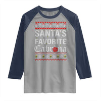 Funny Mexican Ugly Christmas Raglan Shirt Santa's Favorite Cabrona Xmas Party Gift