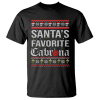 Funny Mexican Ugly Christmas T Shirt Santa's Favorite Cabrona Xmas Party Gift - Wonder Print Shop