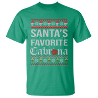 Funny Mexican Ugly Christmas T Shirt Santa's Favorite Cabrona Xmas Party Gift - Wonder Print Shop