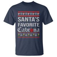 Funny Mexican Ugly Christmas T Shirt Santa's Favorite Cabrona Xmas Party Gift - Wonder Print Shop