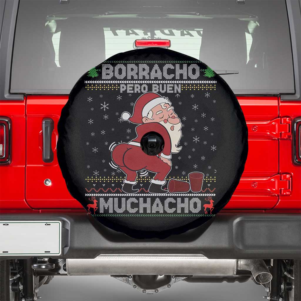 Funny Drunk Mexican Santa Spare Tire Cover Borracho Pero Buen Muchacho Good Guy in Spanish
