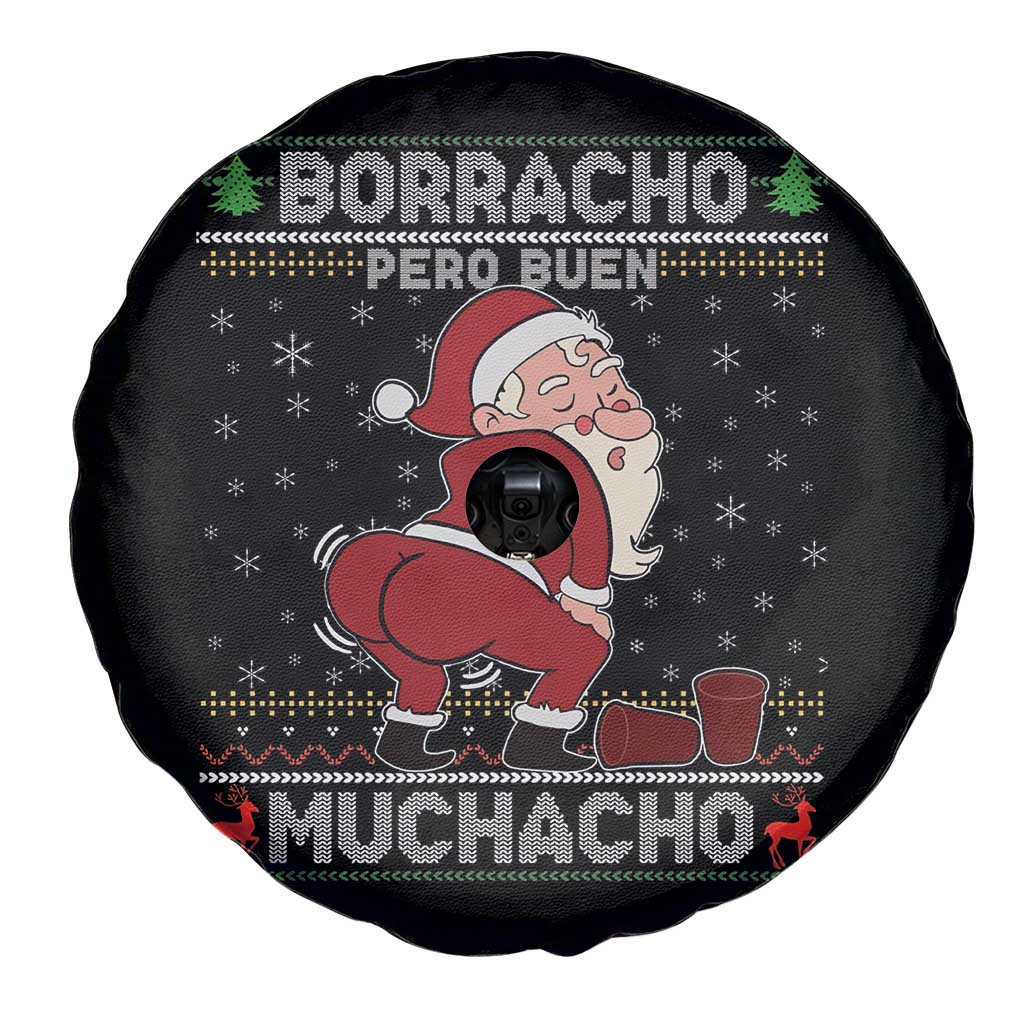 Funny Drunk Mexican Santa Spare Tire Cover Borracho Pero Buen Muchacho Good Guy in Spanish