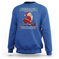 Funny Drunk Mexican Santa Sweatshirt Borracho Pero Buen Muchacho Good Guy in Spanish - Wonder Print Shop