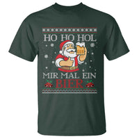 Funny Mexican Santa Drinking T Shirt Ho Ho Hol Mir Mal Ein Bier Hold Me A Beer Xmas Party - Wonder Print Shop