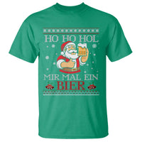 Funny Mexican Santa Drinking T Shirt Ho Ho Hol Mir Mal Ein Bier Hold Me A Beer Xmas Party - Wonder Print Shop