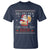 Funny Mexican Santa Drinking T Shirt Ho Ho Hol Mir Mal Ein Bier Hold Me A Beer Xmas Party - Wonder Print Shop