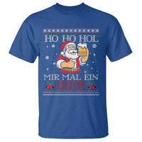 Funny Mexican Santa Drinking T Shirt Ho Ho Hol Mir Mal Ein Bier Hold Me A Beer Xmas Party - Wonder Print Shop
