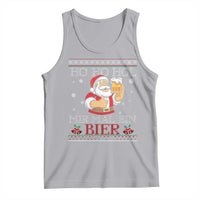 Funny Mexican Santa Drinking Tank Top Ho Ho Hol Mir Mal Ein Bier Hold Me A Beer Xmas Party