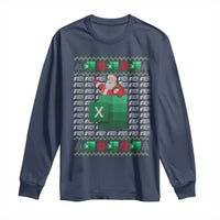 Funny Christmas Accountant Long Sleeve Shirt Excel REF Error Spreadsheet Santa Gift