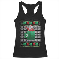 Funny Christmas Accountant Racerback Tank Top Excel REF Error Spreadsheet Santa Gift