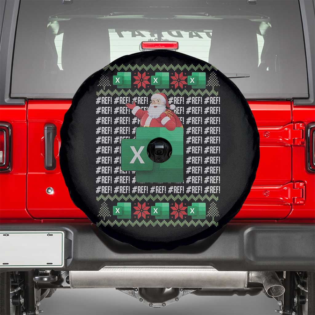 Funny Christmas Accountant Spare Tire Cover Excel REF Error Spreadsheet Santa Gift