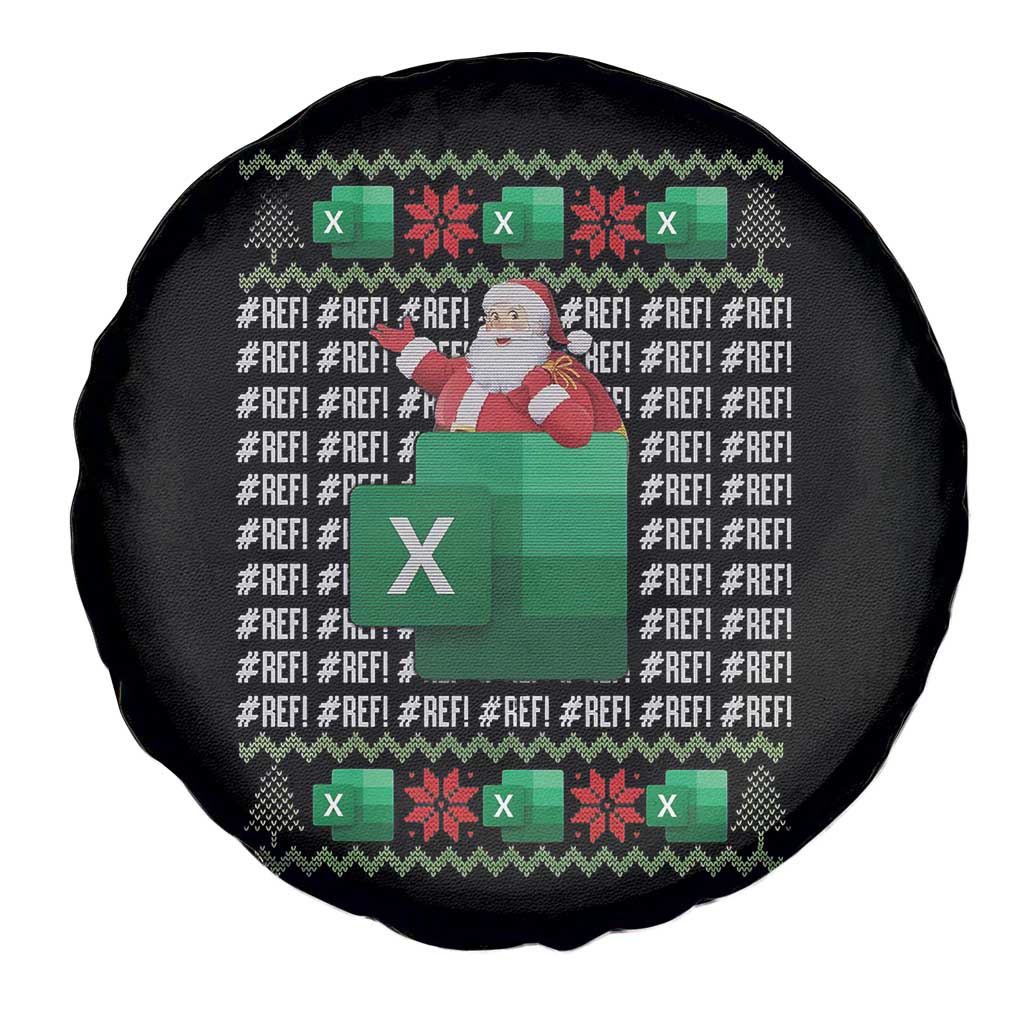 Funny Christmas Accountant Spare Tire Cover Excel REF Error Spreadsheet Santa Gift