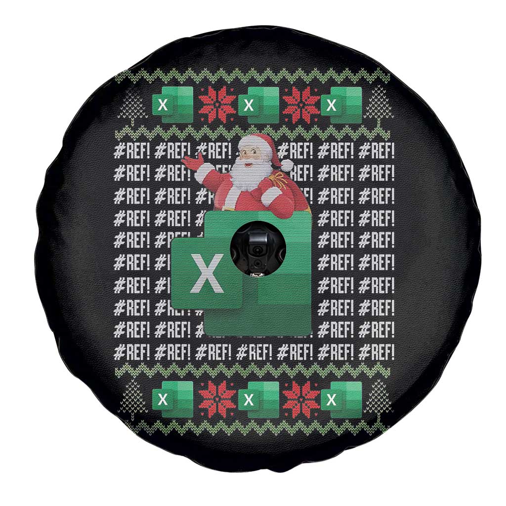Funny Christmas Accountant Spare Tire Cover Excel REF Error Spreadsheet Santa Gift