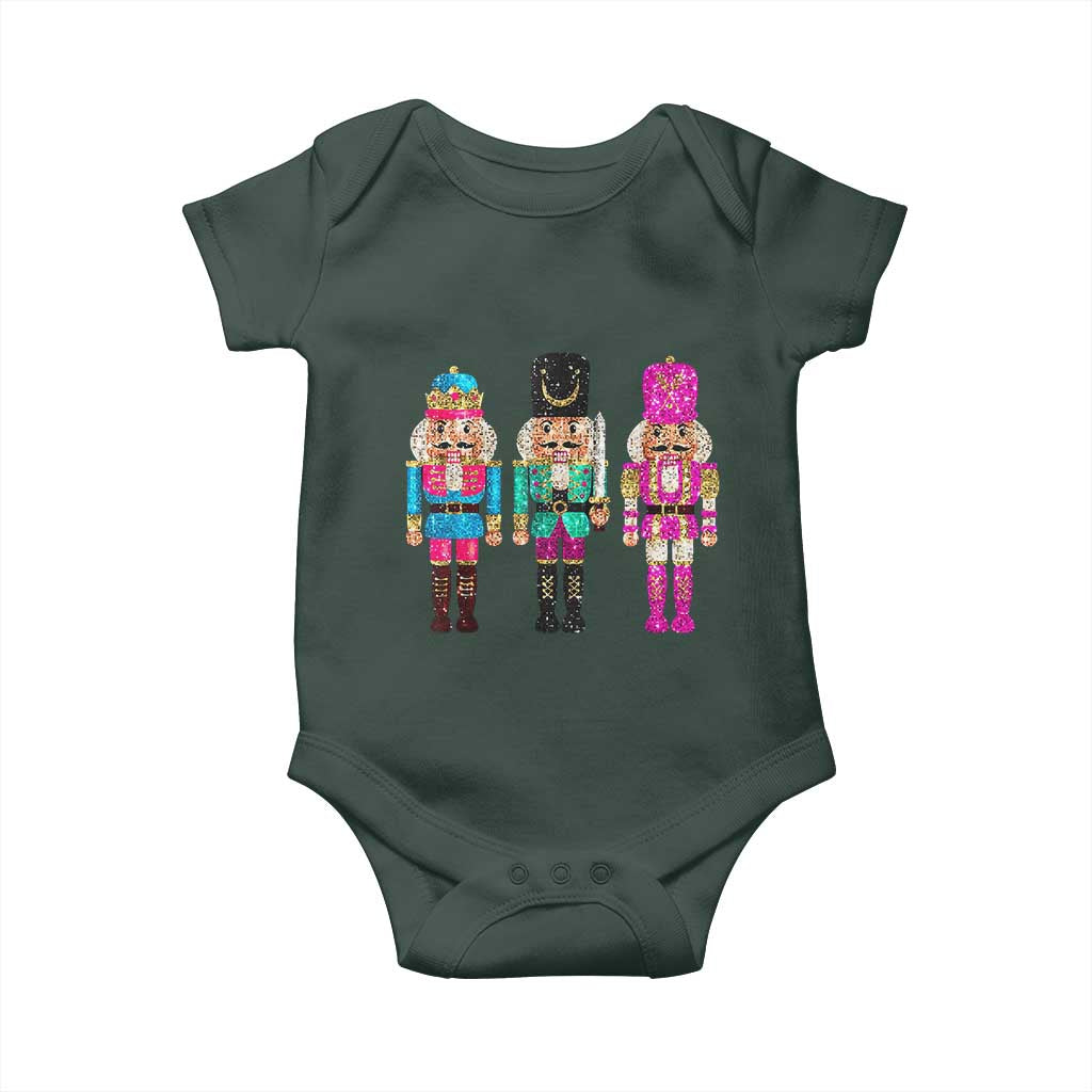 Christmas Nutcracker Baby Onesie Sequin Sparklle Festive Xmas Vintage