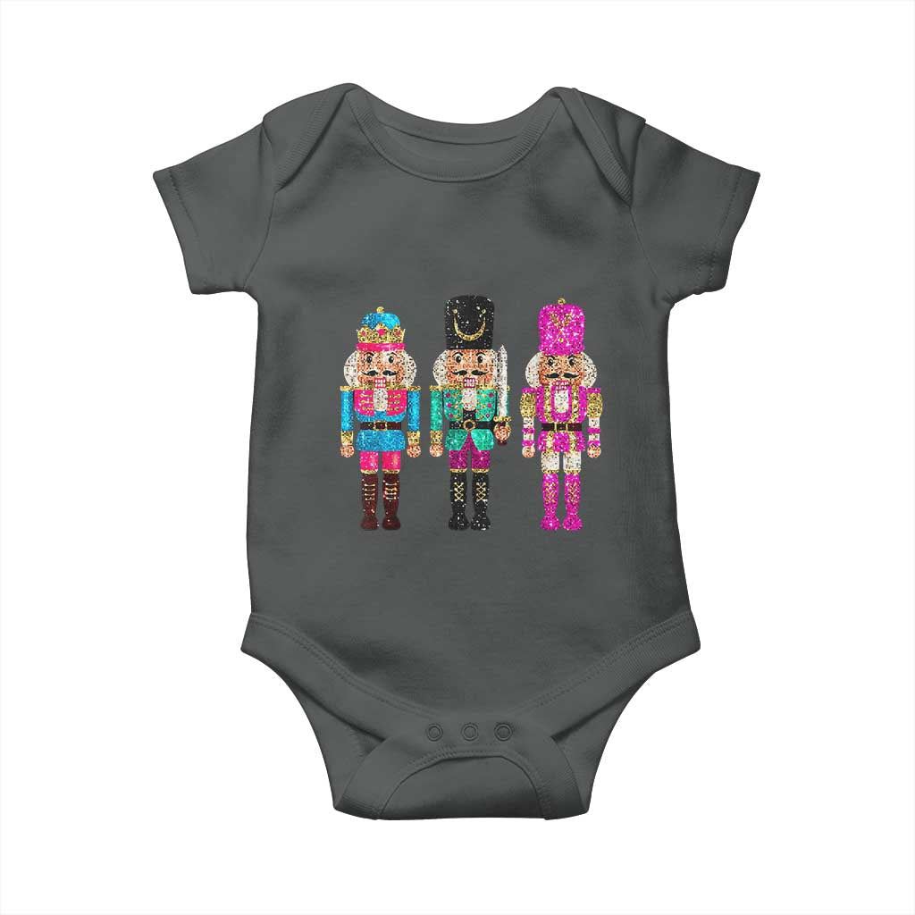 Christmas Nutcracker Baby Onesie Sequin Sparklle Festive Xmas Vintage
