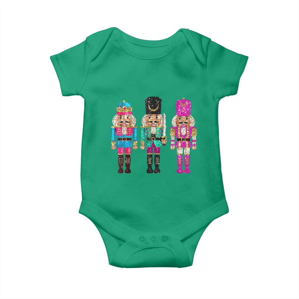 Christmas Nutcracker Baby Onesie Sequin Sparklle Festive Xmas Vintage