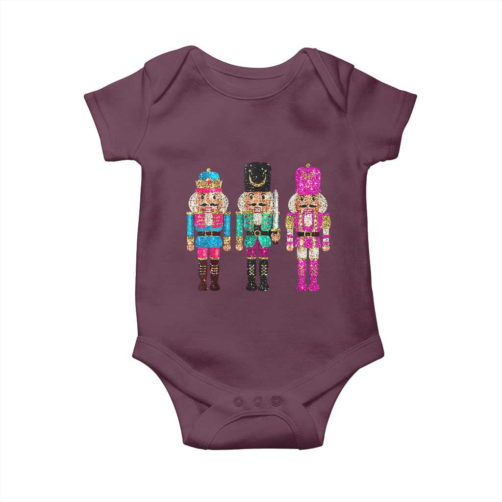 Christmas Nutcracker Baby Onesie Sequin Sparklle Festive Xmas Vintage