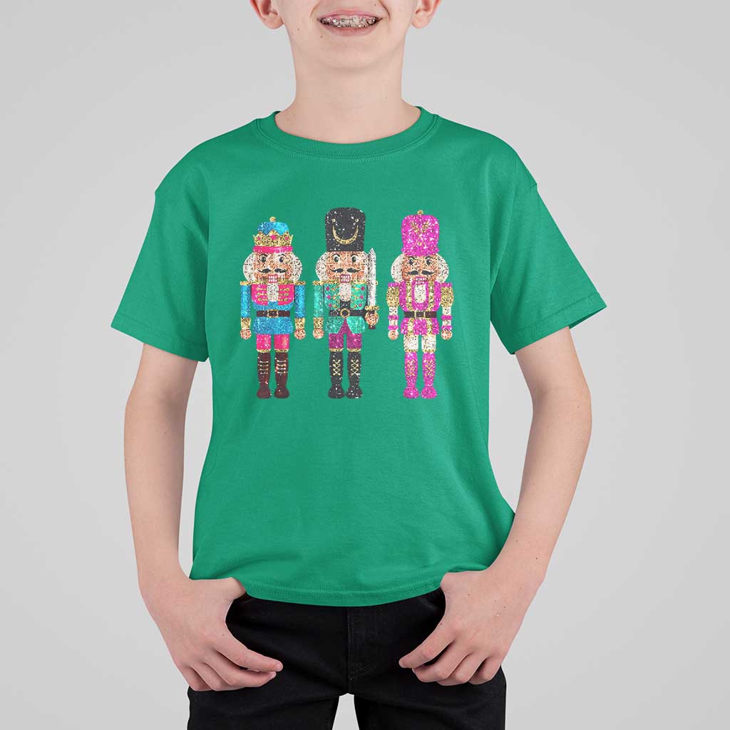 Christmas Nutcracker T Shirt For Kid Sequin Sparklle Festive Xmas Vintage - Wonder Print Shop