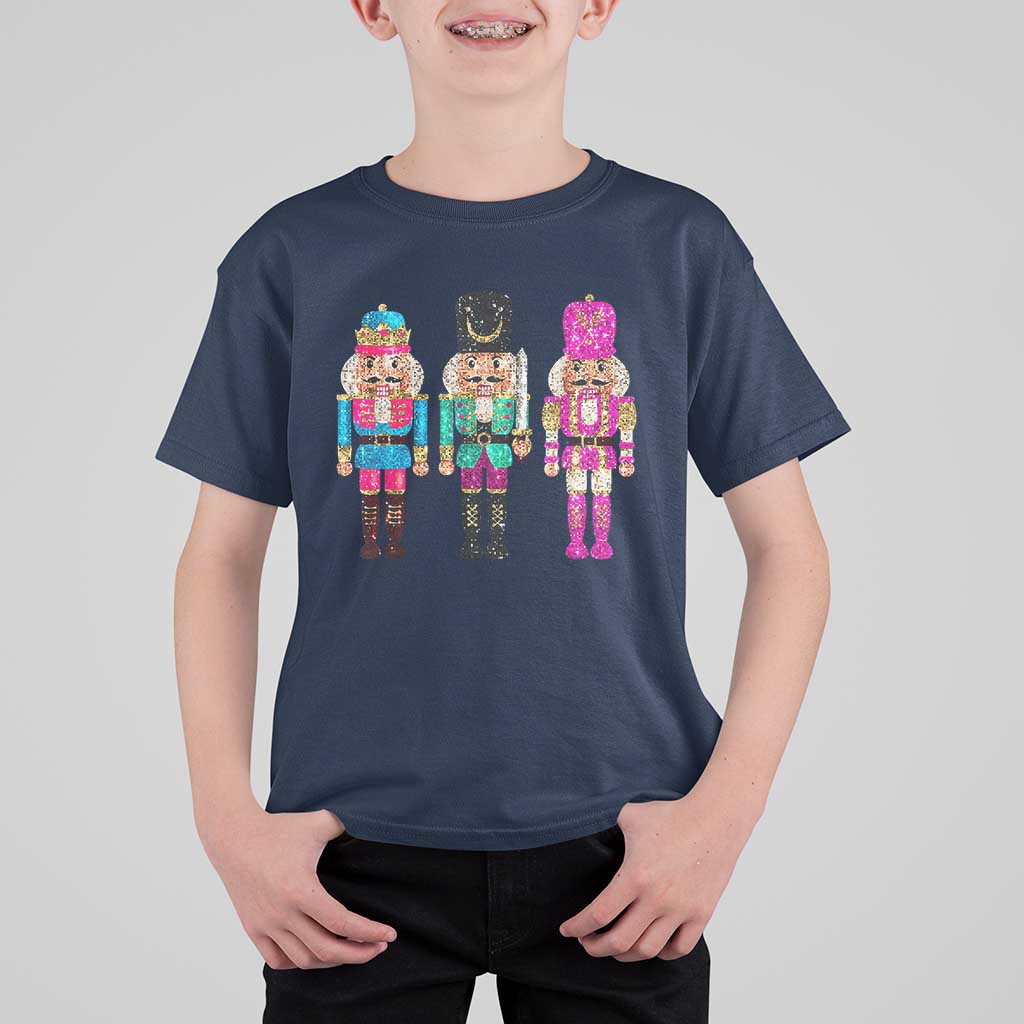 Christmas Nutcracker T Shirt For Kid Sequin Sparklle Festive Xmas Vintage - Wonder Print Shop