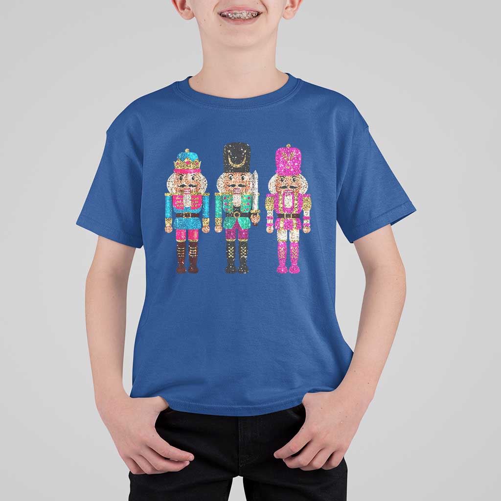 Christmas Nutcracker T Shirt For Kid Sequin Sparklle Festive Xmas Vintage - Wonder Print Shop