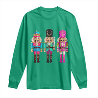 Christmas Nutcracker Long Sleeve Shirt Sequin Sparklle Festive Xmas Vintage