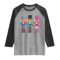 Christmas Nutcracker Raglan Shirt Sequin Sparklle Festive Xmas Vintage