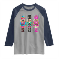 Christmas Nutcracker Raglan Shirt Sequin Sparklle Festive Xmas Vintage