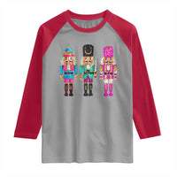 Christmas Nutcracker Raglan Shirt Sequin Sparklle Festive Xmas Vintage