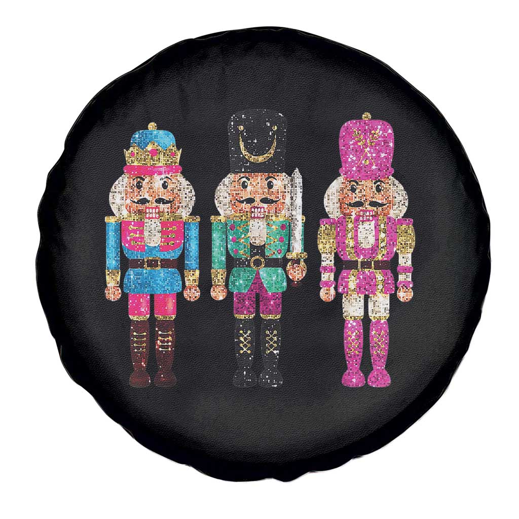 Christmas Nutcracker Spare Tire Cover Sequin Sparklle Festive Xmas Vintage