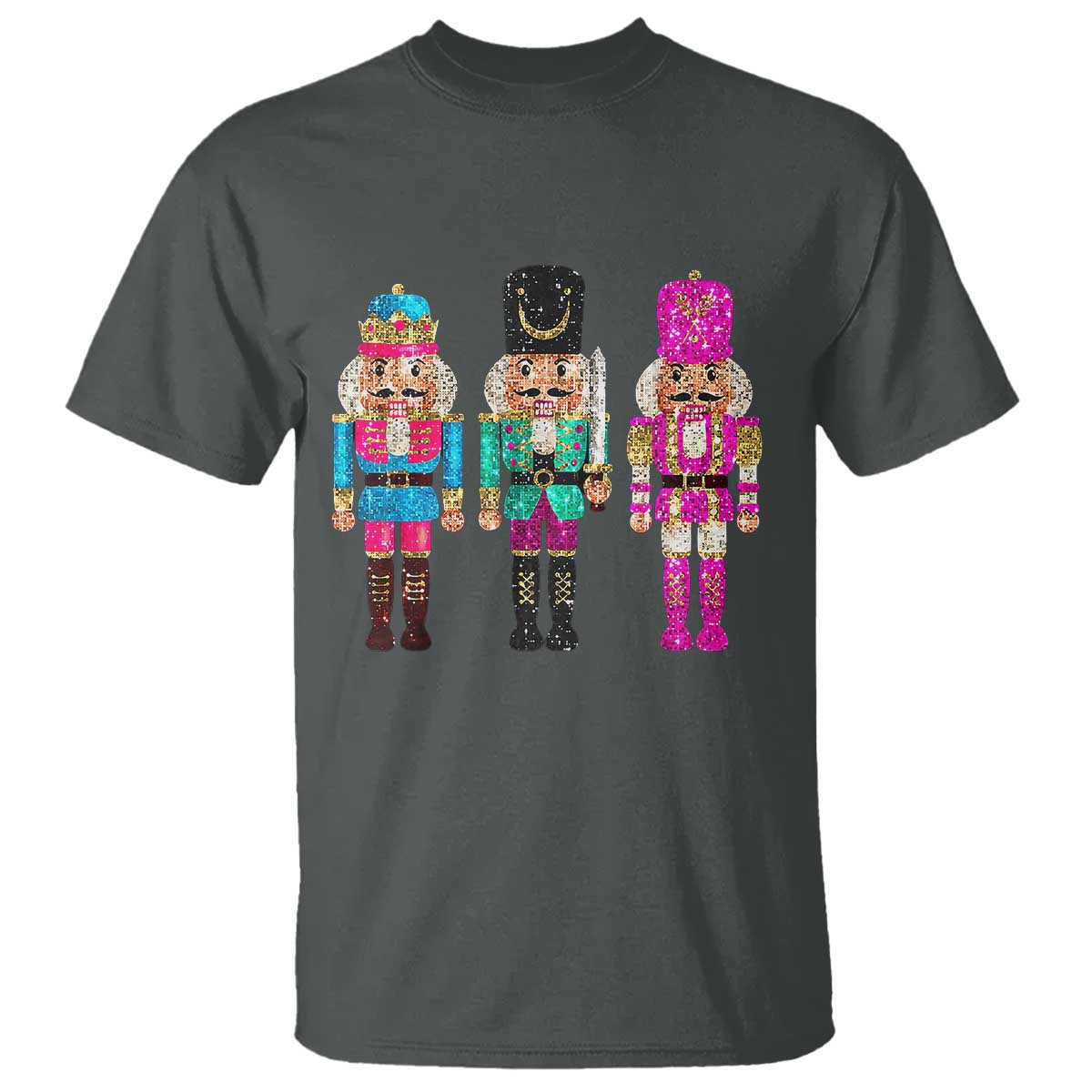 Christmas Nutcracker T Shirt Sequin Sparklle Festive Xmas Vintage - Wonder Print Shop