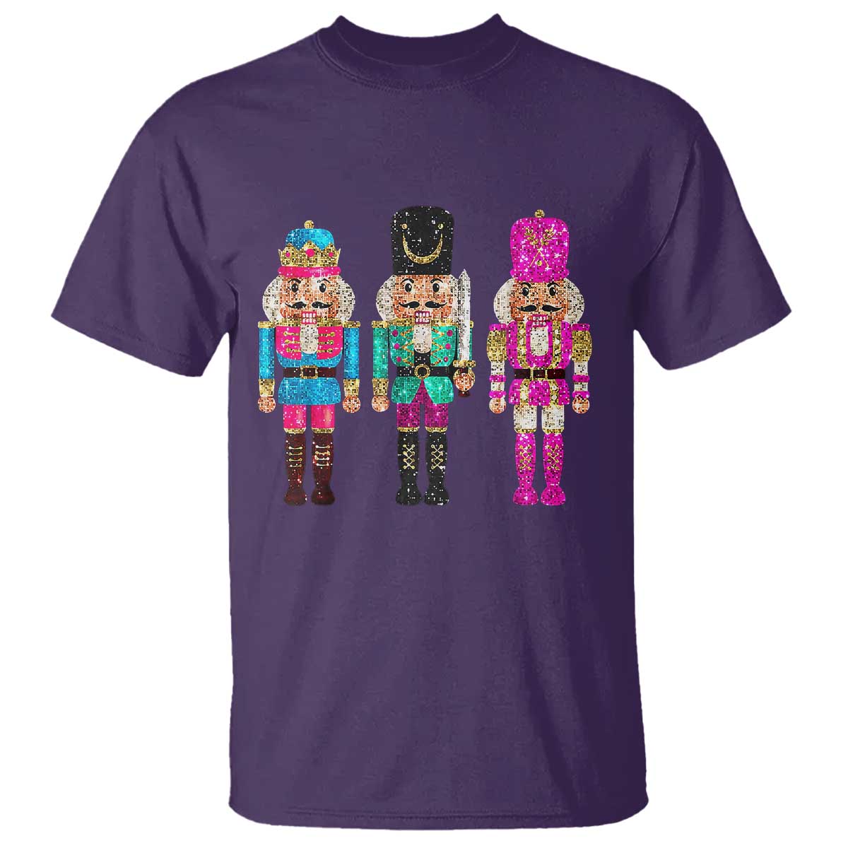 Christmas Nutcracker T Shirt Sequin Sparklle Festive Xmas Vintage - Wonder Print Shop