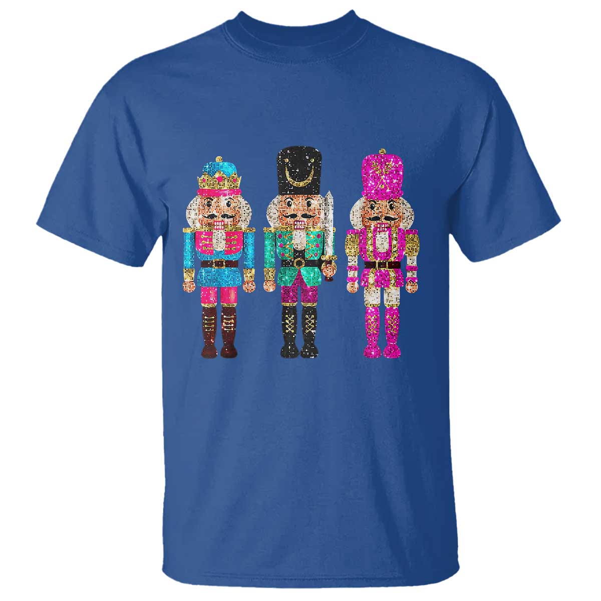 Christmas Nutcracker T Shirt Sequin Sparklle Festive Xmas Vintage - Wonder Print Shop