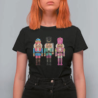 Christmas Nutcracker T Shirt For Women Sequin Sparklle Festive Xmas Vintage - Wonder Print Shop