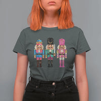 Christmas Nutcracker T Shirt For Women Sequin Sparklle Festive Xmas Vintage - Wonder Print Shop