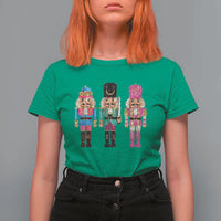 Christmas Nutcracker T Shirt For Women Sequin Sparklle Festive Xmas Vintage - Wonder Print Shop