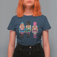 Christmas Nutcracker T Shirt For Women Sequin Sparklle Festive Xmas Vintage - Wonder Print Shop