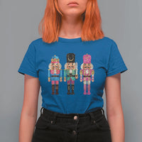 Christmas Nutcracker T Shirt For Women Sequin Sparklle Festive Xmas Vintage - Wonder Print Shop