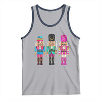 Christmas Nutcracker Tank Top Sequin Sparklle Festive Xmas Vintage