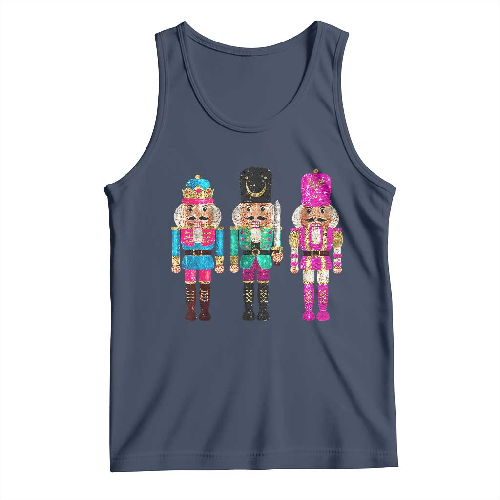 Christmas Nutcracker Tank Top Sequin Sparklle Festive Xmas Vintage