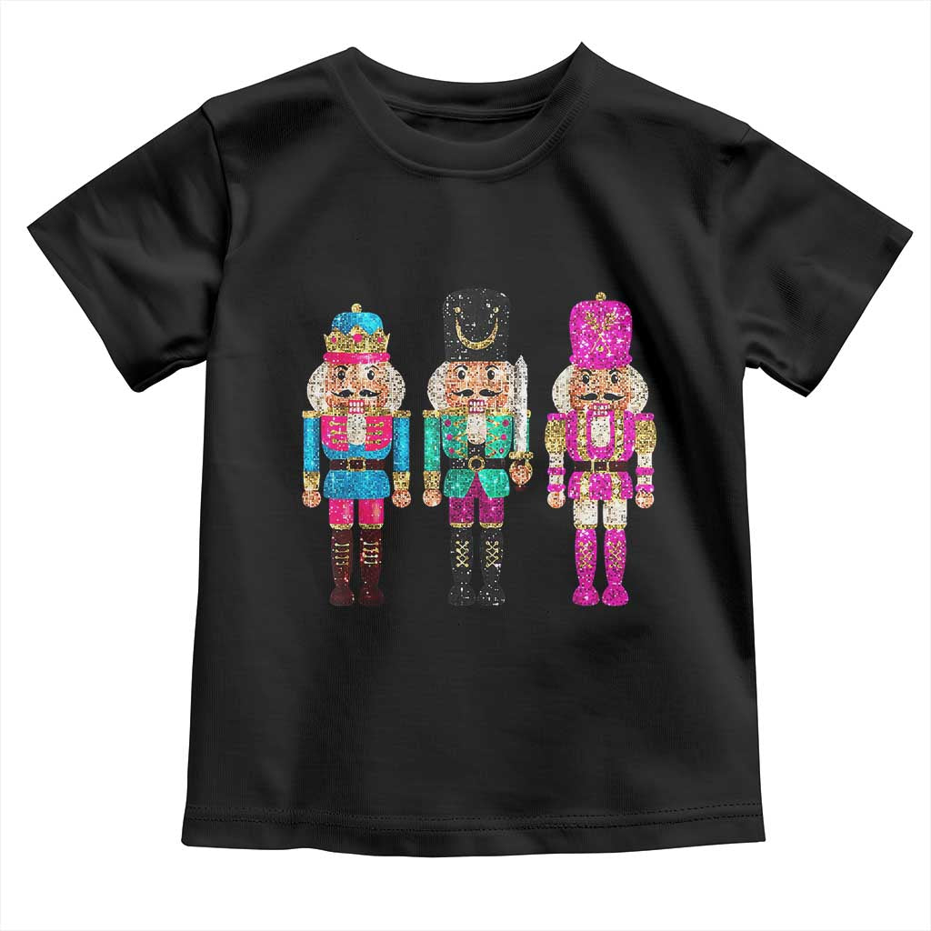 Christmas Nutcracker Toddler T Shirt Sequin Sparklle Festive Xmas Vintage