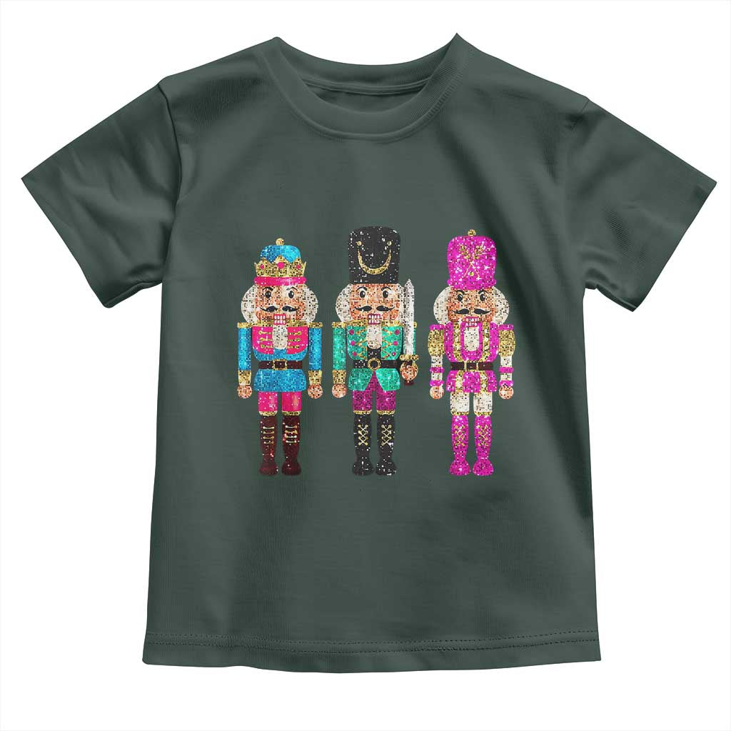 Christmas Nutcracker Toddler T Shirt Sequin Sparklle Festive Xmas Vintage