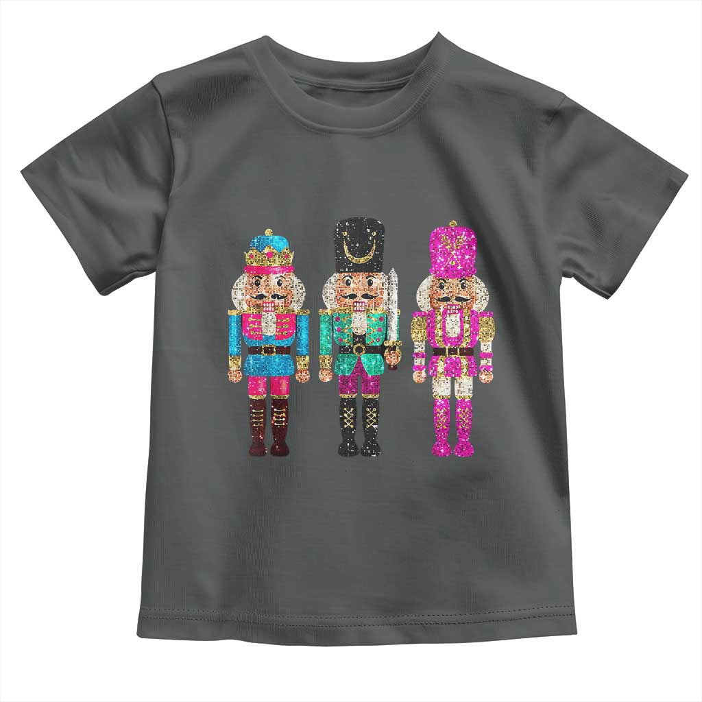 Christmas Nutcracker Toddler T Shirt Sequin Sparklle Festive Xmas Vintage