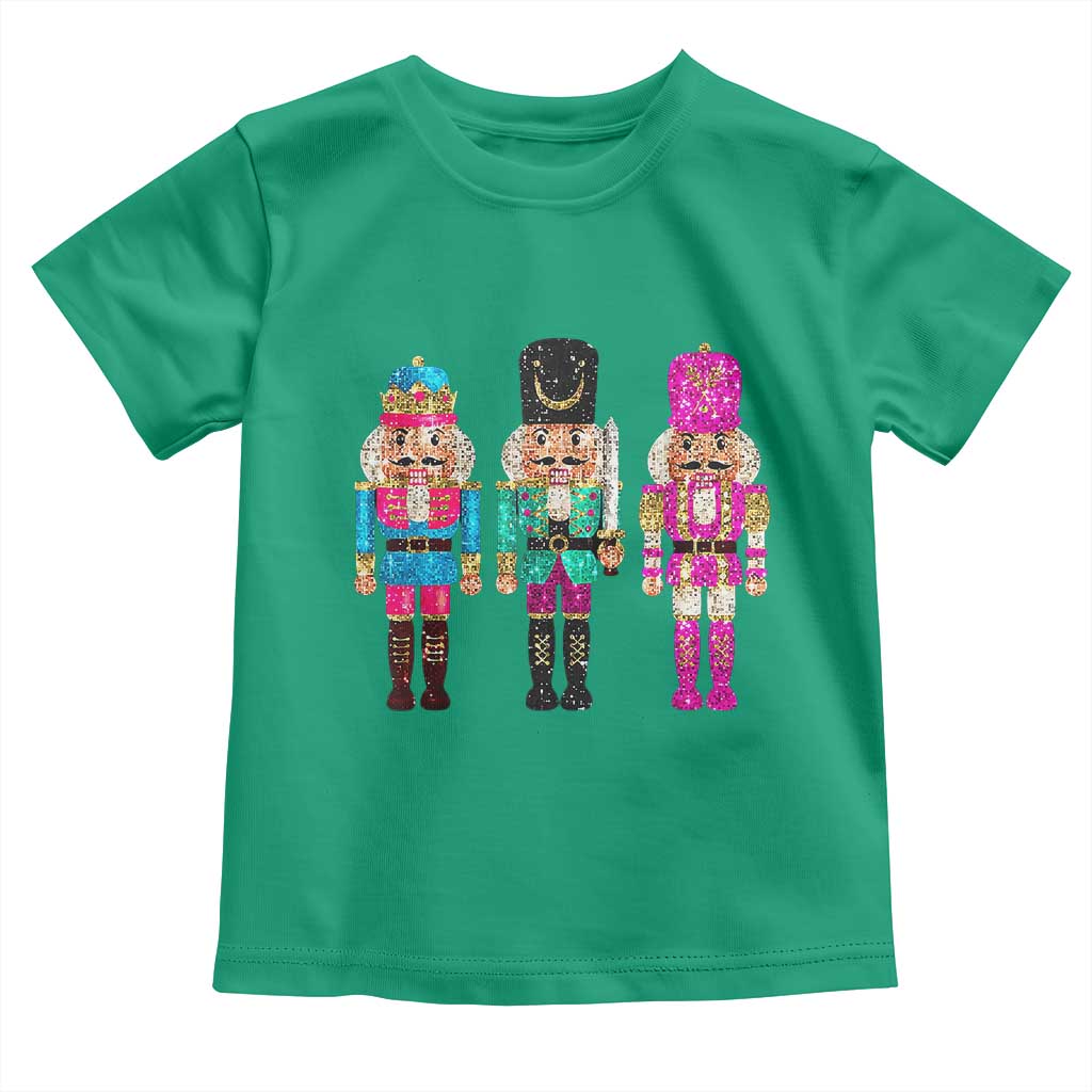 Christmas Nutcracker Toddler T Shirt Sequin Sparklle Festive Xmas Vintage