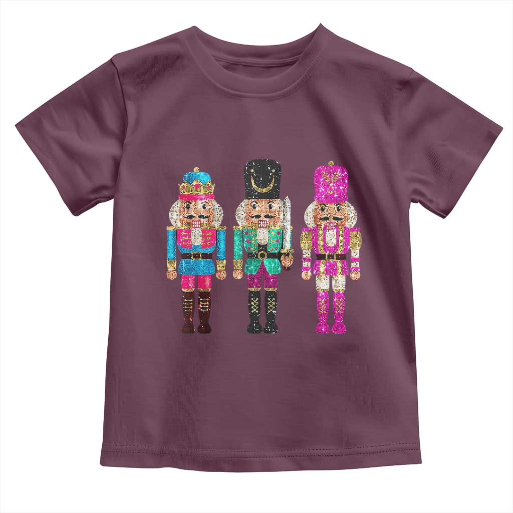 Christmas Nutcracker Toddler T Shirt Sequin Sparklle Festive Xmas Vintage